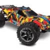 Traxxas Rustler 4X4 VXL Brushless RTR 1/10 4WD Stadium Truck Solar Flare -RC TRUCKS Outlet Shop 67076 4 SLRF