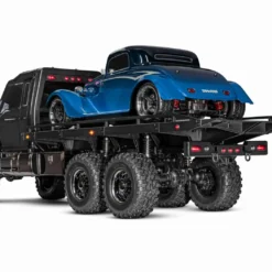 Traxxas 88086-4 - TRX-6 Ultimate RC Hauler 1/10 Scale 6X6 Electric Flatbed Truck Black -RC TRUCKS Outlet Shop 88086 4 TRX 6 Flatbed Hauler 3qtr Rear With Hot Rod