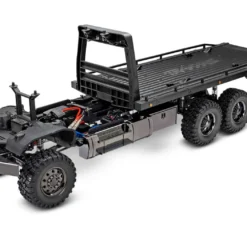 Traxxas 88086-4 - TRX-6 Ultimate RC Hauler 1/10 Scale 6X6 Electric Flatbed Truck Black -RC TRUCKS Outlet Shop 88086 4 TRX 6 Flatbed Hauler Chassis 3qtr Front High