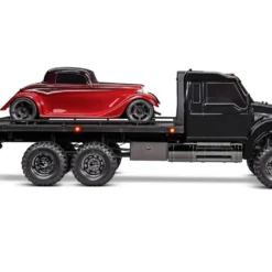 Traxxas 88086-4 - TRX-6 Ultimate RC Hauler 1/10 Scale 6X6 Electric Flatbed Truck Black -RC TRUCKS Outlet Shop 88086 4 TRX 6 Flatbed Hauler Side Right Hot Rod