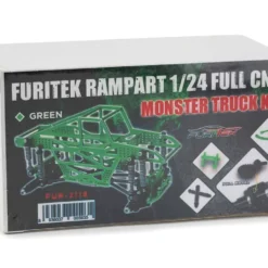 Furitek 1/24 Rampart CNC Machined Monster Truck Full Chassis Kit Green -RC TRUCKS Outlet Shop ftk fur 2118 2