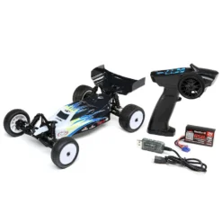 Losi 1/16 Mini-B Brushed RTR 2WD Buggy, Blue/White -RC TRUCKS Outlet Shop los01016t2 3