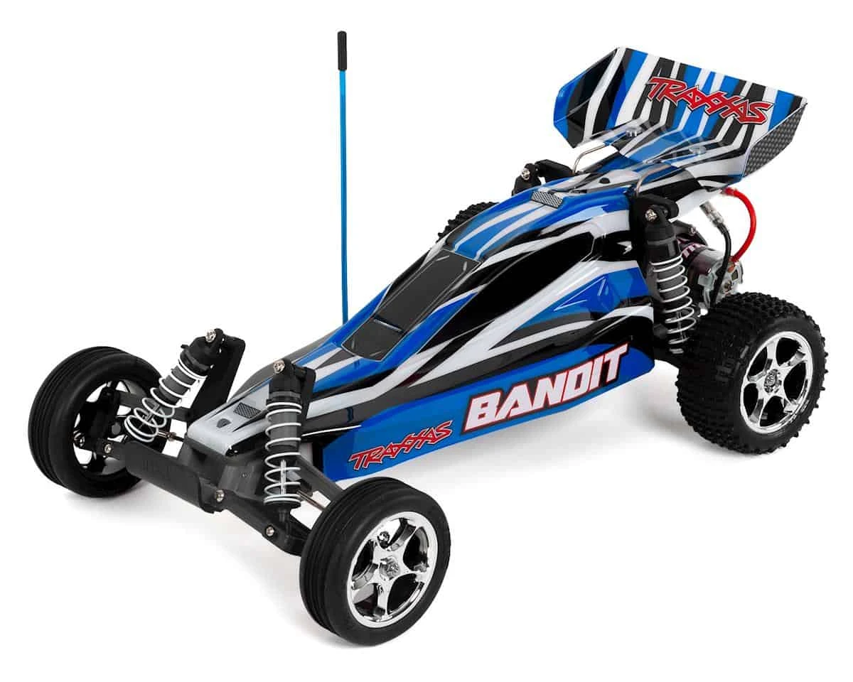 Traxxas Bandit: 1/10 Scale Off-Road Buggy Battery and DC Charger Blue 3 Traxxas Bandit: 1/10 Scale Off-Road Buggy Battery and DC Charger Blue