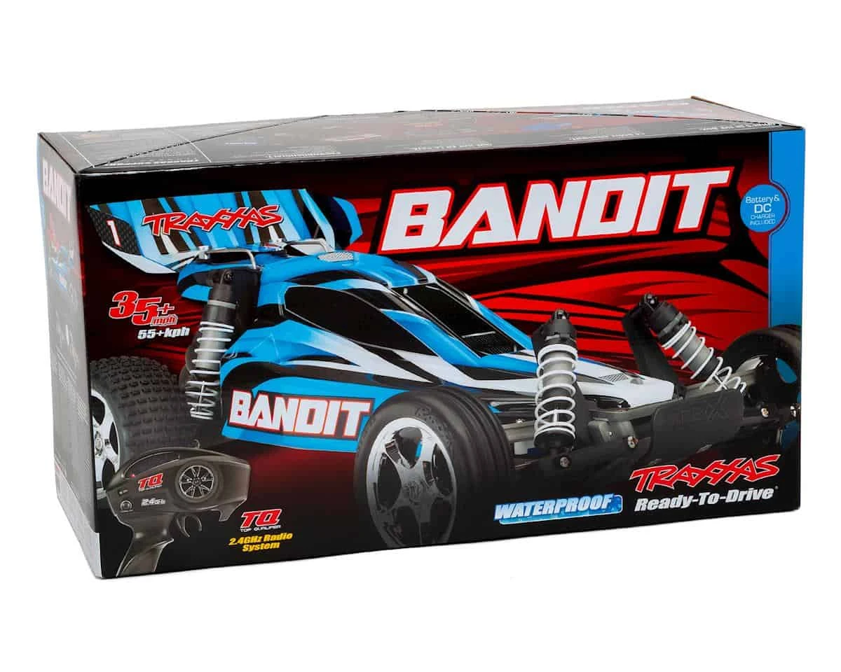 Traxxas Bandit: 1/10 Scale Off-Road Buggy Battery and DC Charger Blue 9 Traxxas Bandit: 1/10 Scale Off-Road Buggy Battery and DC Charger Blue - Image 7