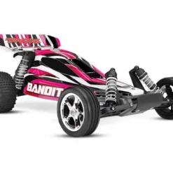 Traxxas Bandit 1/10 Scale Off-Road Buggy Battery and DC Charger Pink