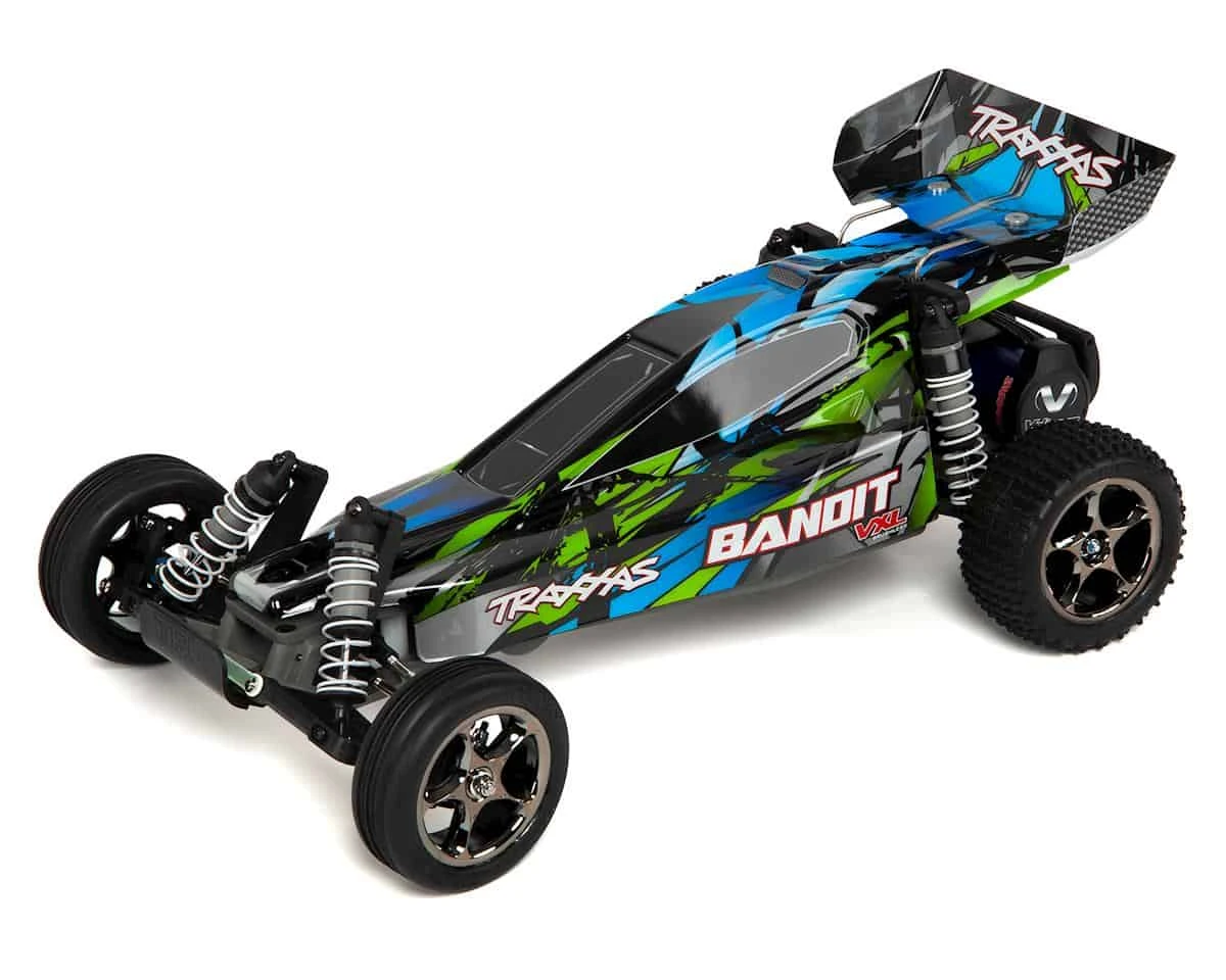 Traxxas Bandit VXL: 1/10 Scale Off-Road Buggy Green 3 Traxxas Bandit VXL: 1/10 Scale Off-Road Buggy Green