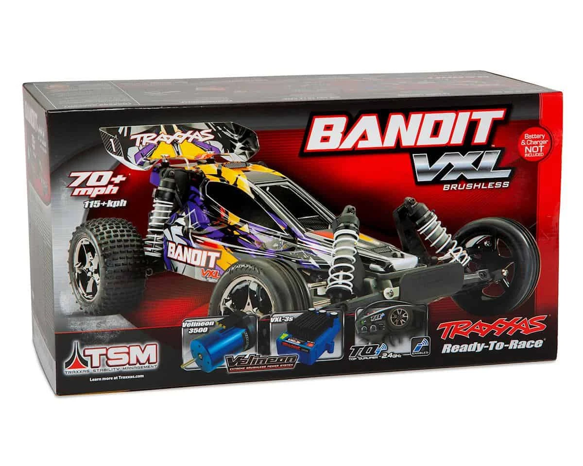 Traxxas Bandit VXL: 1/10 Scale Off-Road Buggy Purple 9 Traxxas Bandit VXL: 1/10 Scale Off-Road Buggy Purple - Image 7