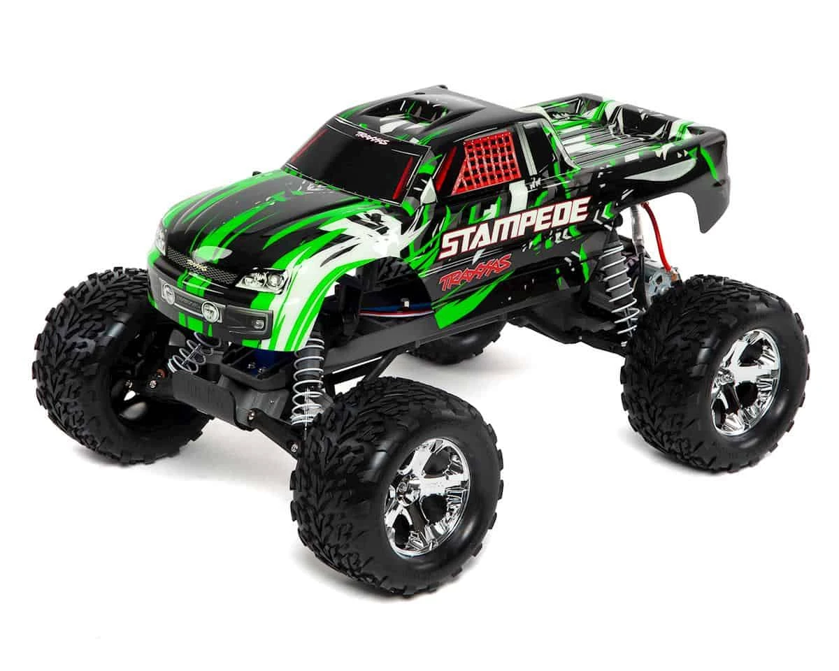 Traxxas Stampede 2WD 1/10 Scale Monster Truck with Battery and DC Charger Green 3 Traxxas Stampede 2WD 1/10 Scale Monster Truck with Battery and DC Charger Green
