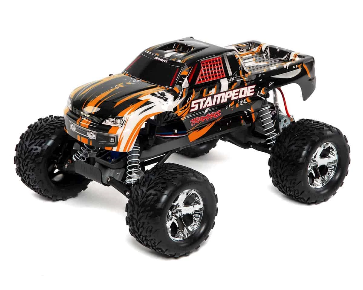 Traxxas Stampede 2WD 1/10 Scale Monster Truck with Battery and DC Charger Orange 3 Traxxas Stampede 2WD 1/10 Scale Monster Truck with Battery and DC Charger Orange