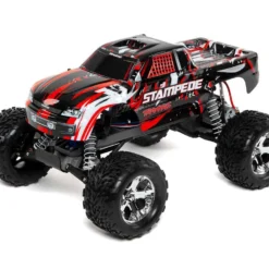 Traxxas Stampede 2WD 1/10 Scale Monster Truck with Battery and DC Charger Red