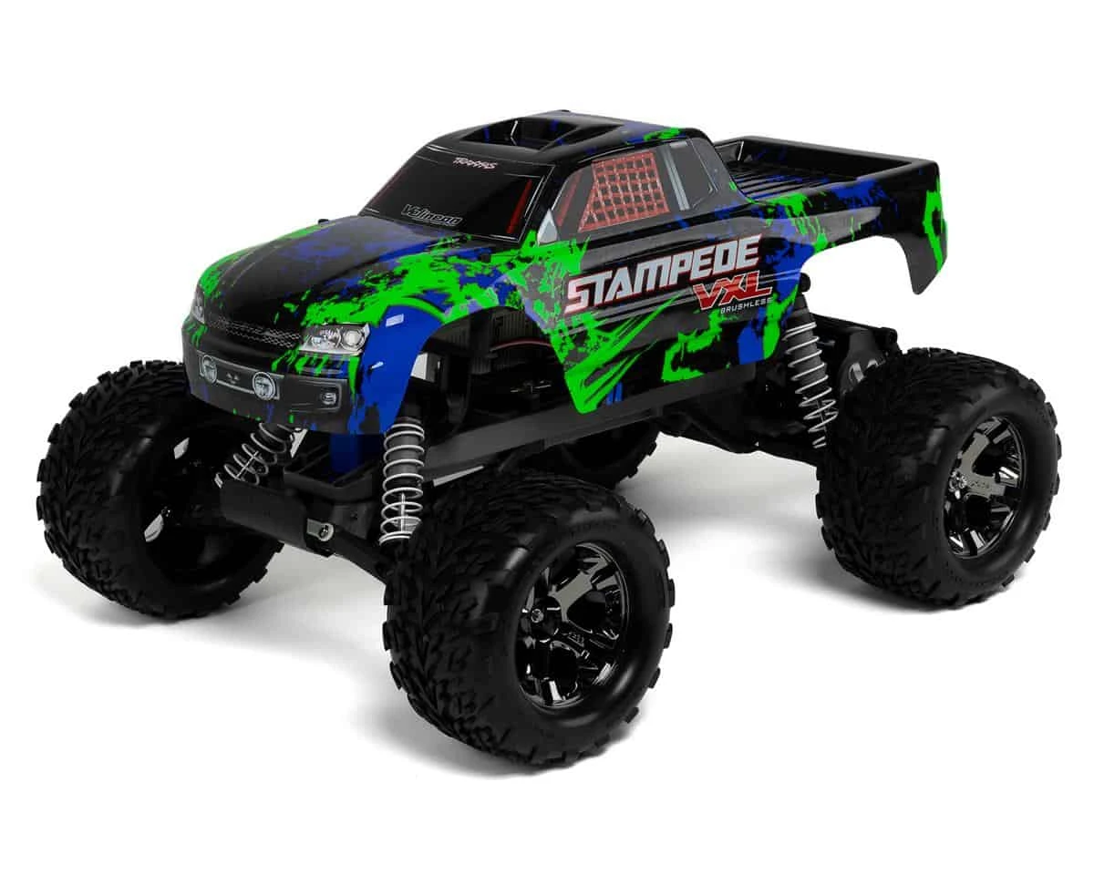 Traxxas Stampede VXL: 1/10 Scale Monster Truck Green 3 Traxxas Stampede VXL: 1/10 Scale Monster Truck Green