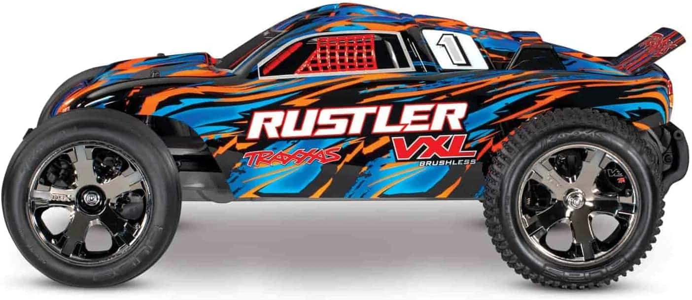 Traxxas Rustler VXL: 1/10 Scale Stadium Truck Orange 4 Traxxas Rustler VXL: 1/10 Scale Stadium Truck Orange - Image 2