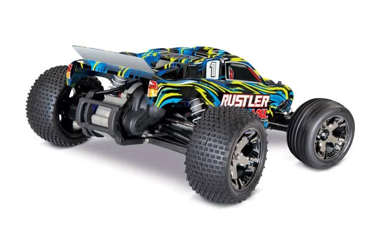 Traxxas Rustler VXL: 1/10 Scale Stadium Truck Yellow 5 Traxxas Rustler VXL: 1/10 Scale Stadium Truck Yellow - Image 3