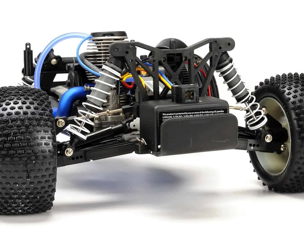 Traxxas Nitro Rustler: 1/10-Scale Nitro-Powered 2WD Stadium Truck Silver/Red 5 Traxxas Nitro Rustler: 1/10-Scale Nitro-Powered 2WD Stadium Truck Silver/Red - Image 3