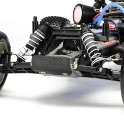 Traxxas Nitro Rustler: 1/10-Scale Nitro-Powered 2WD Stadium Truck with TSM Silver Blue -RC TRUCKS Outlet Shop tra44096 3 sblu 2