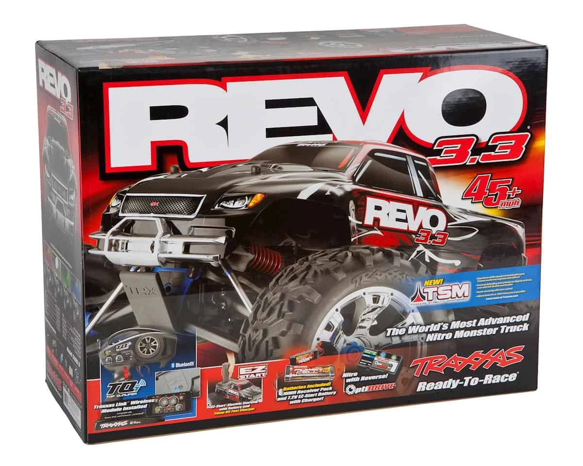Traxxas Revo 3.3: 1/10 Scale 4WD Nitro-Powered Monster Truck with Telemetry Sensors with TSM Green 9 Traxxas Revo 3.3: 1/10 Scale 4WD Nitro-Powered Monster Truck with Telemetry Sensors with TSM Green - Image 7