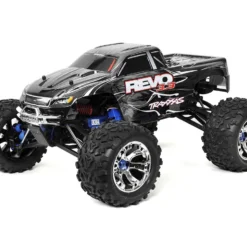 Traxxas Revo 3.3: 1/10 Scale 4WD Nitro-Powered Monster Truck with Telemetry Sensors with TSM Silver