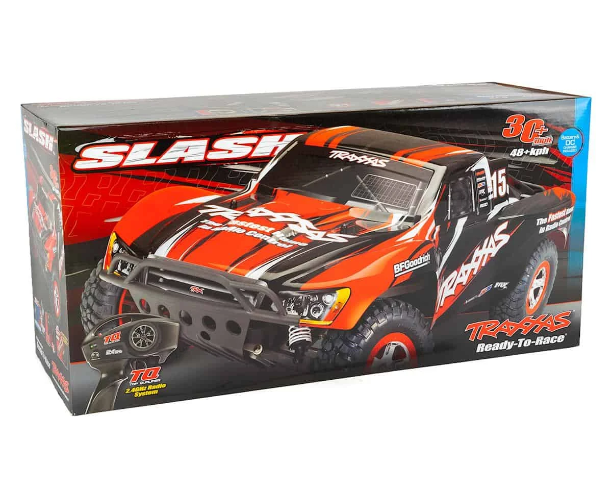 Traxxas Slash: 1/10-Scale 2WD Short Course Racing Truck with Battery and Charger Red 9 Traxxas Slash: 1/10-Scale 2WD Short Course Racing Truck with Battery and Charger Red - Image 7