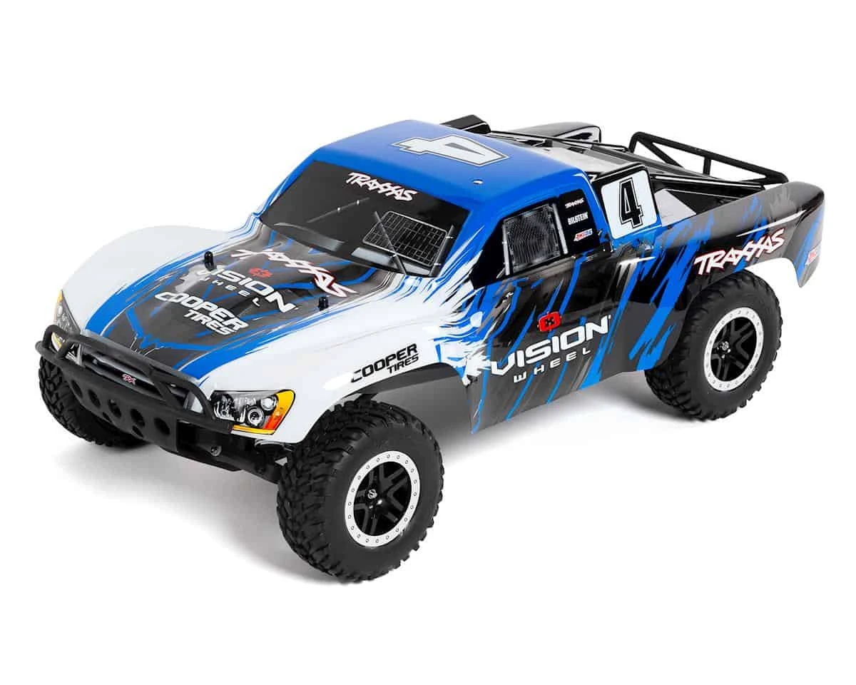 Traxxas Slash: 1/10-Scale 2WD Short Course Racing Truck Keegan Kincaid Ed with Battery and Charger Blue Vision 3 Traxxas Slash: 1/10-Scale 2WD Short Course Racing Truck Keegan Kincaid Ed with Battery and Charger Blue Vision