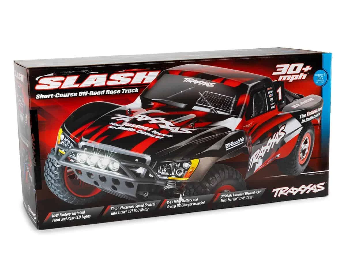 Traxxas Slash 1/10 RTR Short Course Truck LED Lights, TQ 2.4GHz Radio, Battery and DC Charger Pink 9 Traxxas Slash 1/10 RTR Short Course Truck LED Lights, TQ 2.4GHz Radio, Battery and DC Charger Pink - Image 7
