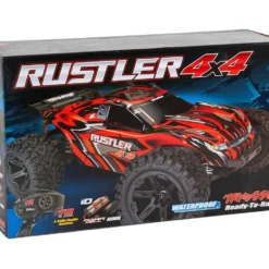 Traxxas Rustler 4X4: 1/10-scale 4WD Stadium Truck Red -RC TRUCKS Outlet Shop tra67064 1 red 6