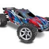 Traxxas Rustler 4X4 VXL: 1/10 Scale Stadium Truck with TSM Blue -RC TRUCKS Outlet Shop tra67076 4 blue