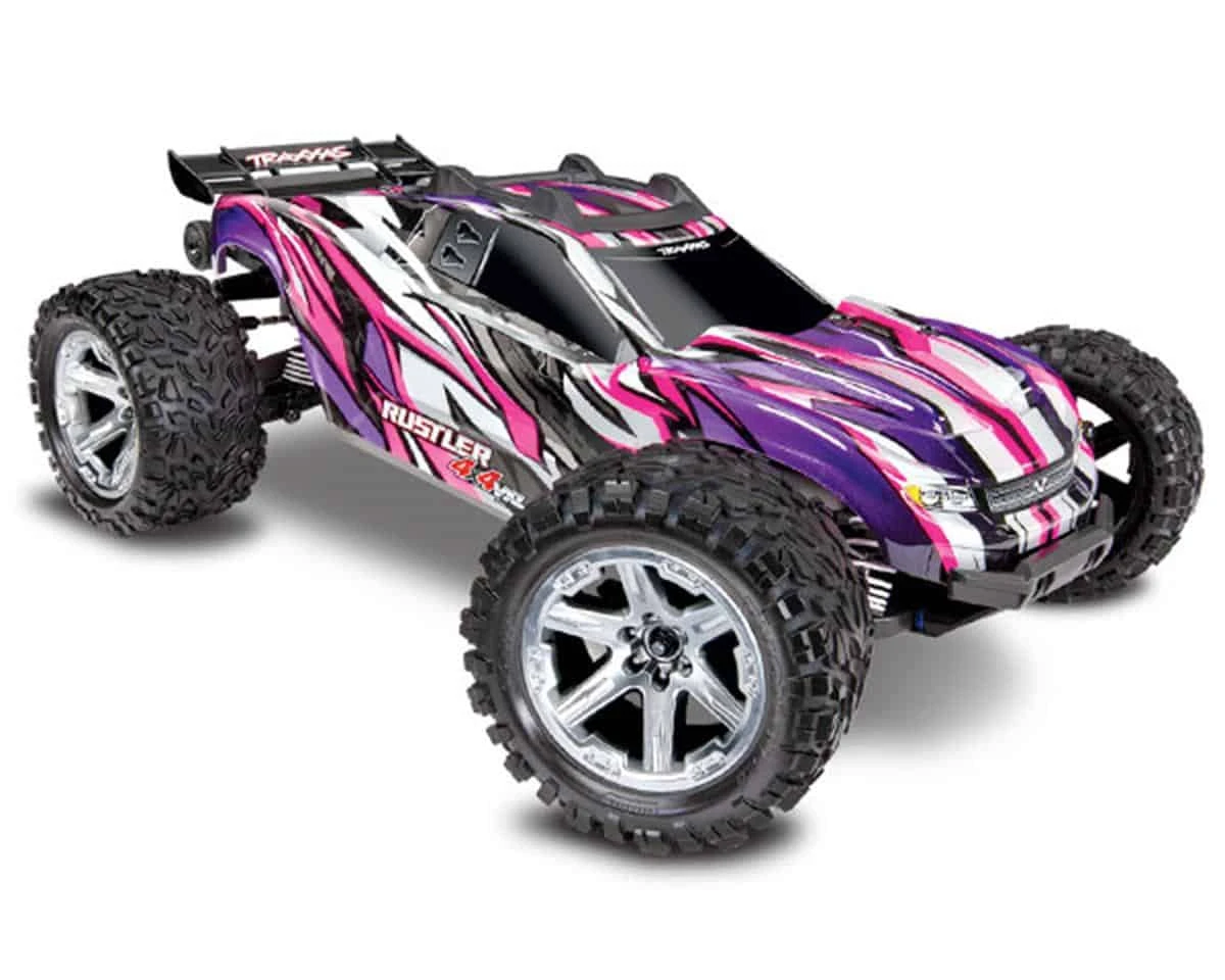 Traxxas Rustler 4X4 VXL: 1/10 Scale Stadium Truck with TSM Silver 4 Traxxas Rustler 4X4 VXL: 1/10 Scale Stadium Truck with TSM Silver - Image 2