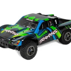 Traxxas Slash 4X4 Ultimate: 1/10 Scale 4WD Electric Short Course Truck with TSM Green