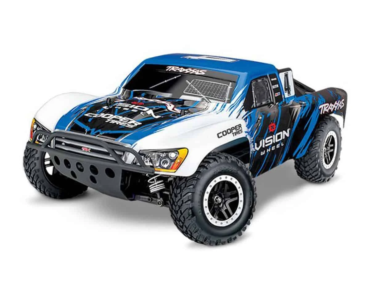 Traxxas Slash 4X4 VXL: 1/10 Scale 4WD Electric Short Course Truck with TSM Blue 3 Traxxas Slash 4X4 VXL: 1/10 Scale 4WD Electric Short Course Truck with TSM Blue