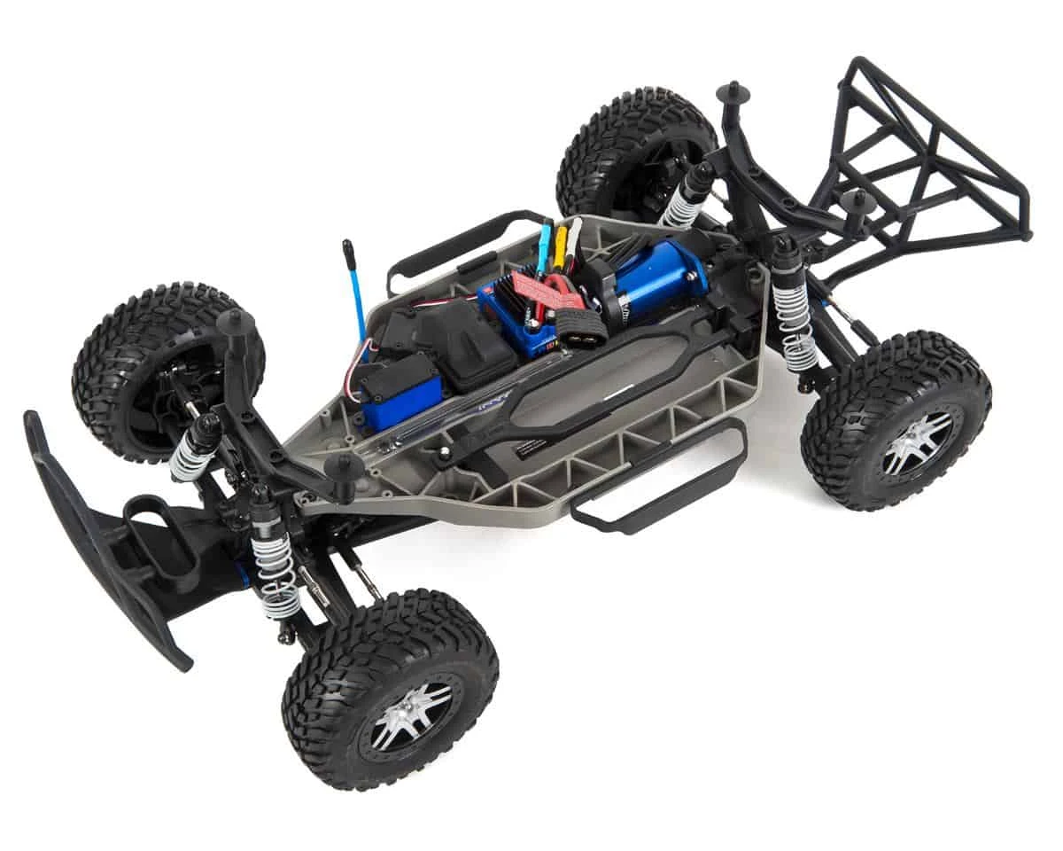 Traxxas Slash 4X4 VXL: 1/10 Scale 4WD Electric Short Course Truck with TSM Blue 4 Traxxas Slash 4X4 VXL: 1/10 Scale 4WD Electric Short Course Truck with TSM Blue - Image 2