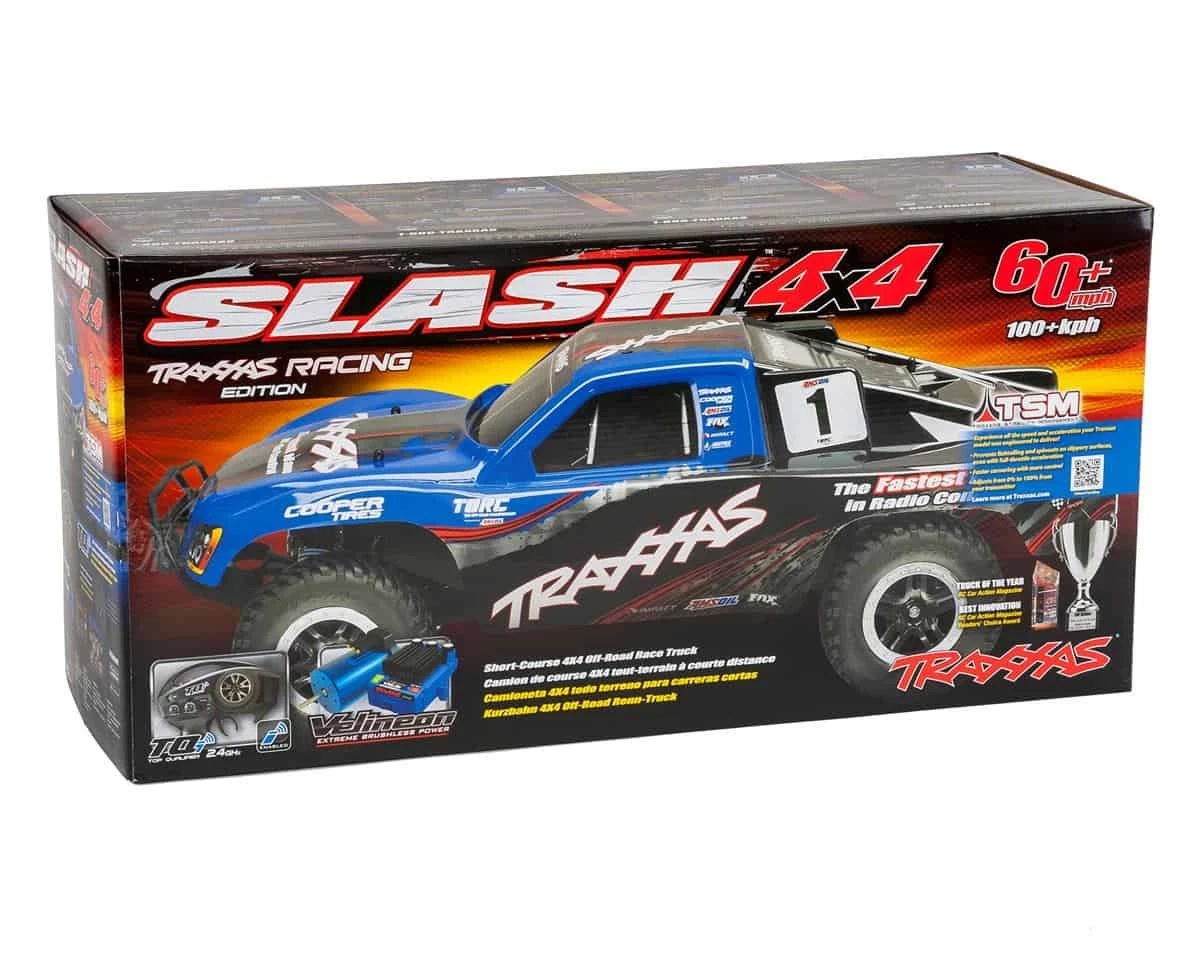 Traxxas Slash 4X4 VXL: 1/10 Scale 4WD Electric Short Course Truck with TSM Blue 9 Traxxas Slash 4X4 VXL: 1/10 Scale 4WD Electric Short Course Truck with TSM Blue - Image 7