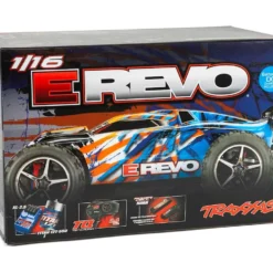 Traxxas E-Revo 1/16 Scale 4WD Racing Monster with Battery and DC Charger Truck Green -RC TRUCKS Outlet Shop tra71054 1 orng 6 1