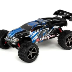 Traxxas E-Revo VXL: 1/16-Scale 4WD Racing Monster Truck with TSM Blue and Black