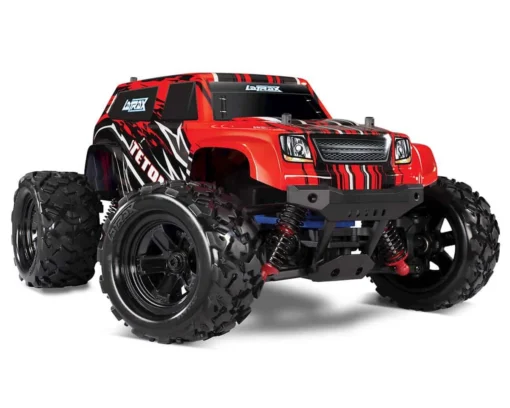 LaTrax Teton 1/18 4WD RTR Monster Truck w/2.4GHz Radio, Battery and AC Charger, Red -RC TRUCKS Outlet Shop tra76054 5 redx