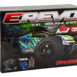 Traxxas E-Revo VXL Brushless: 1/10 Scale 4WD Brushless Electric Monster Truck with TSM Green -RC TRUCKS Outlet Shop tra86086 4 grn 6