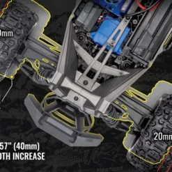 Traxxas Maxx WideMaxx 1/10 Brushless RTR 4WD Monster Truck Rock N Roll -RC TRUCKS Outlet Shop tra89086 4 3 3 4