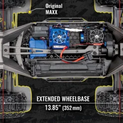 Traxxas Maxx WideMaxx 1/10 Brushless RTR 4WD Monster Truck Blue 14 Traxxas Maxx WideMaxx 1/10 Brushless RTR 4WD Monster Truck Blue -RC TRUCKS Outlet Shop tra89086 4 4