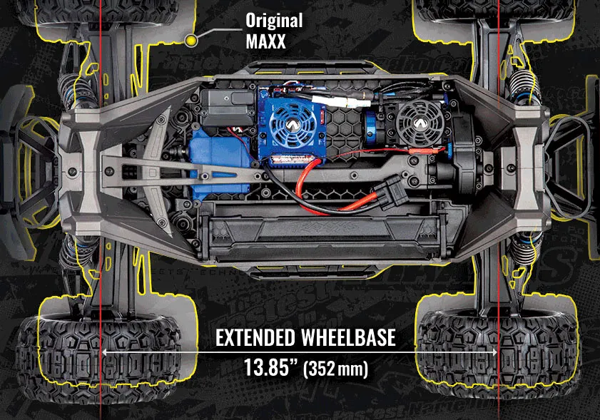 Traxxas Maxx WideMaxx 1/10 Brushless RTR 4WD Monster Truck Blue 8 Traxxas Maxx WideMaxx 1/10 Brushless RTR 4WD Monster Truck Blue - Image 6