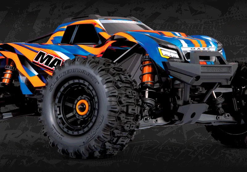 Traxxas Maxx WideMaxx 1/10 Brushless RTR 4WD Monster Truck Orange 4 Traxxas Maxx WideMaxx 1/10 Brushless RTR 4WD Monster Truck Orange - Image 2